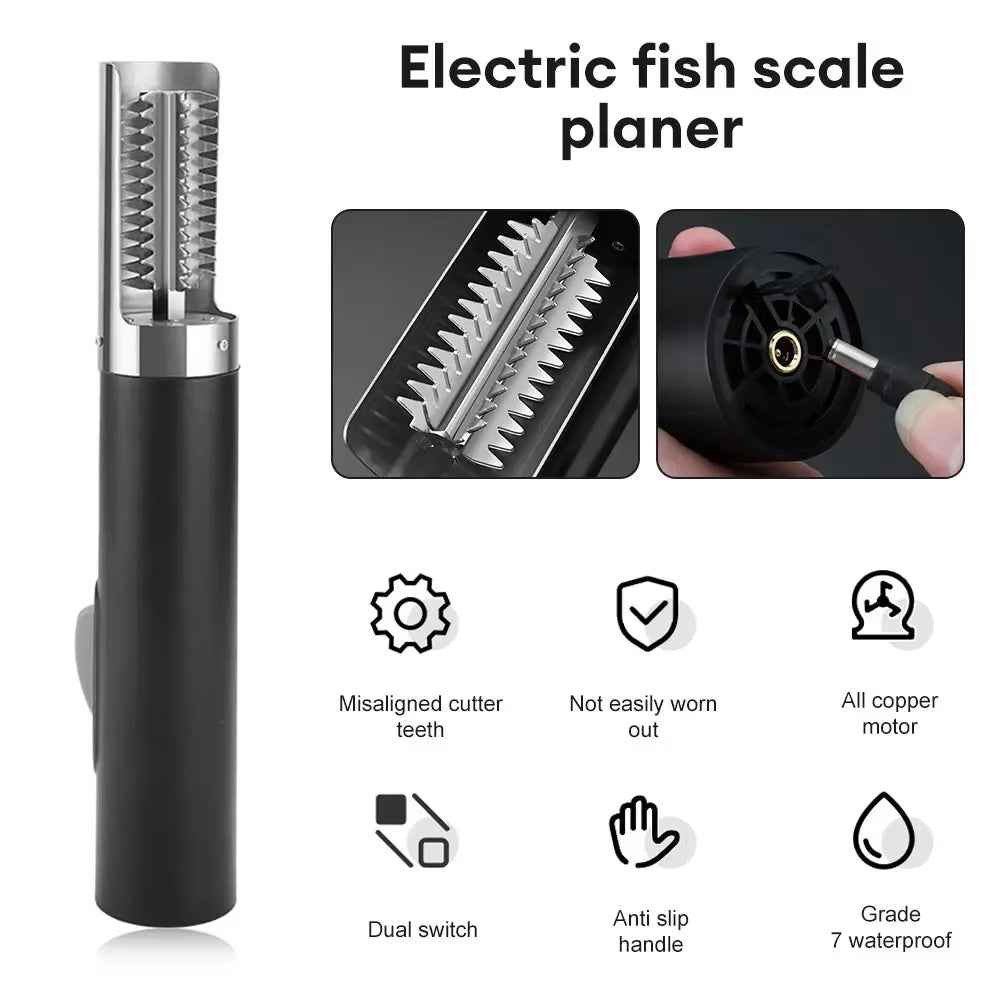 Products​Electric Fish Scaler Remover Fish Cleaner Rechargeable Fishing Scalers Clean Scaler Scraper for Seafood Kitchen Tools -Smartshelf Sales Smartshelf Sales