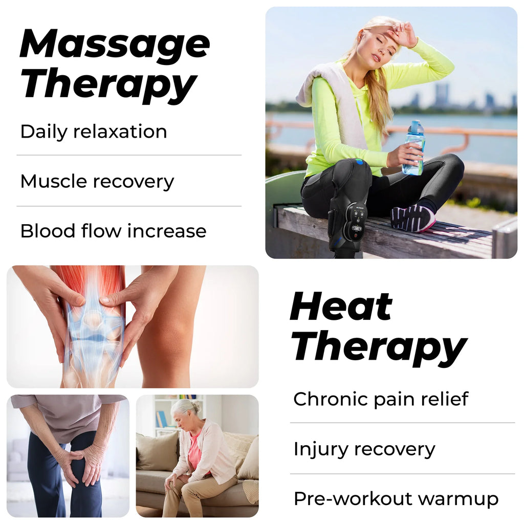 Rechargeable Knee Massager for Pain Relief & Comfort