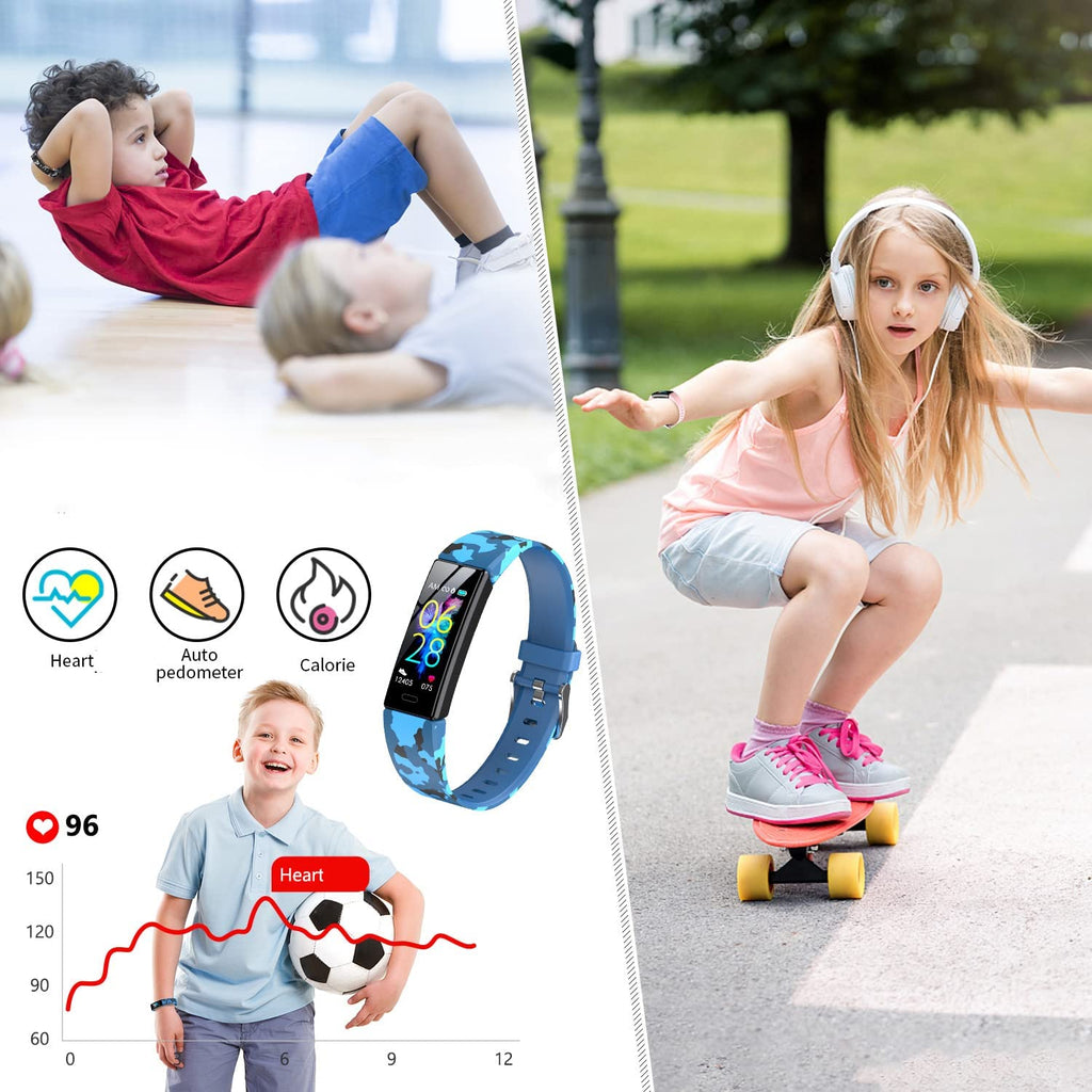 Products​Kids Watch Fitness Tracker, Fitness Watches for Kids, Activity Tracker with Pedometers, Stopwatch, IP68 Waterproof, 11 Sport Modes Smart Watch for Kids Age 6-16 Years Old -Smartshelf Sales Smartshelf Sales