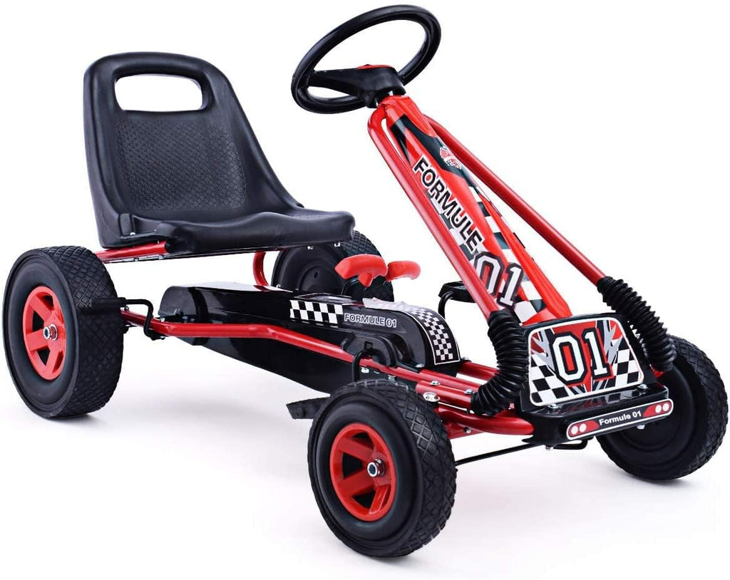 Go Kart for Kids Off-Road Pedal Cart with Steering