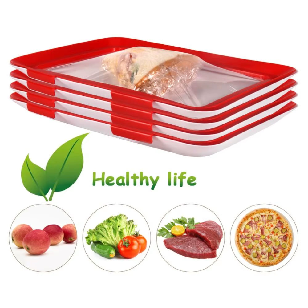Products​FreshPrep Reusable Meal Prep Tray – Stackable BPA-Free Food Storage Containers for Easy Preservation -Smartshelf Sales Smartshelf Sales