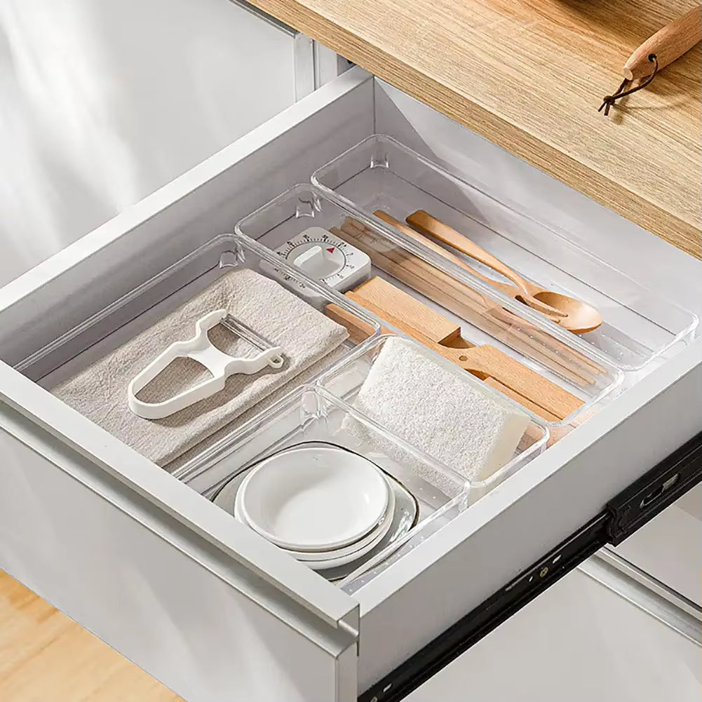 Products​ClearNest Organizer – Transparent Anti-Scratch Drawer Storage Box for Cosmetics, Office & Home -Smartshelf Sales Smartshelf Sales