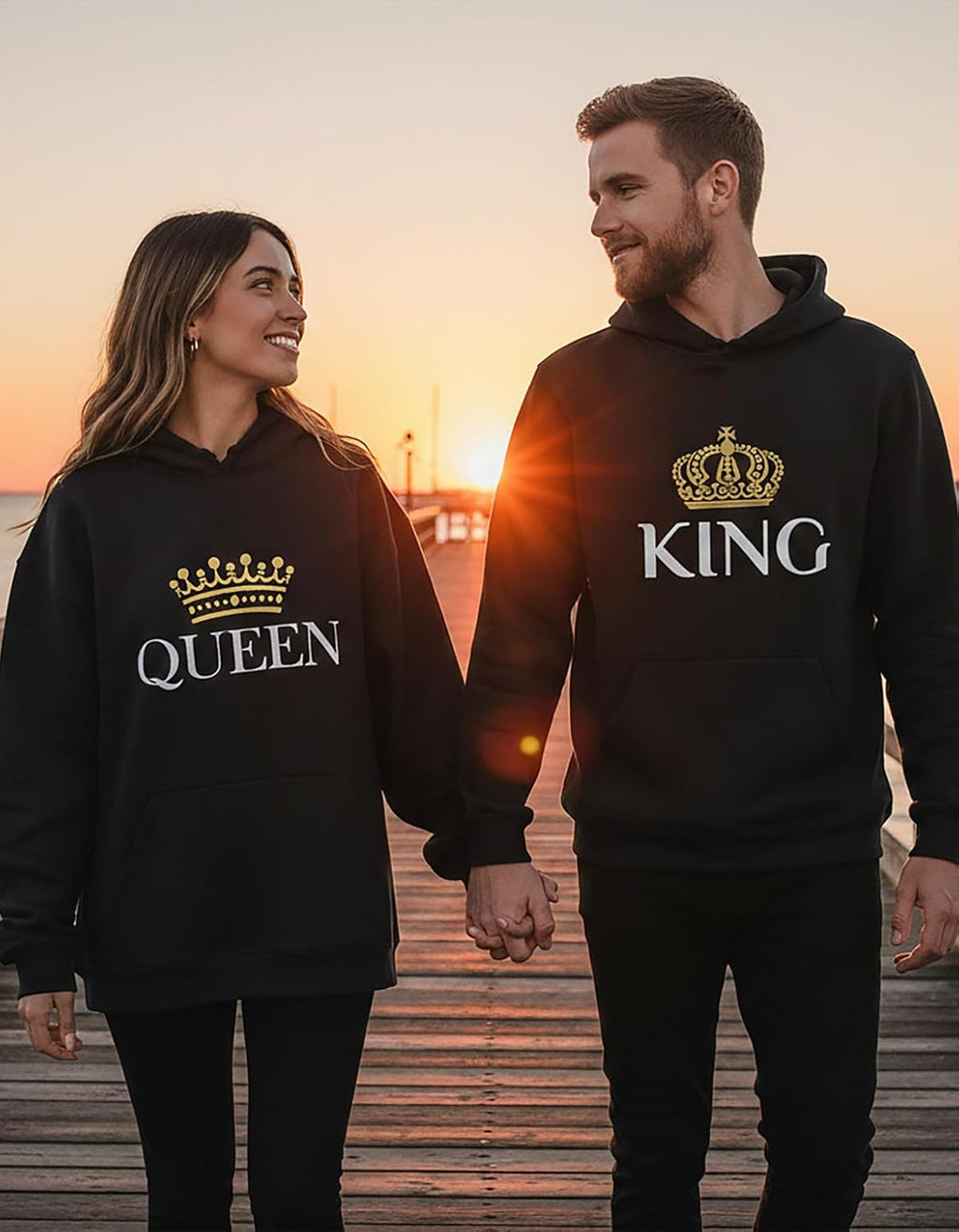 His and Hers Matching Valentines Day Hoodies