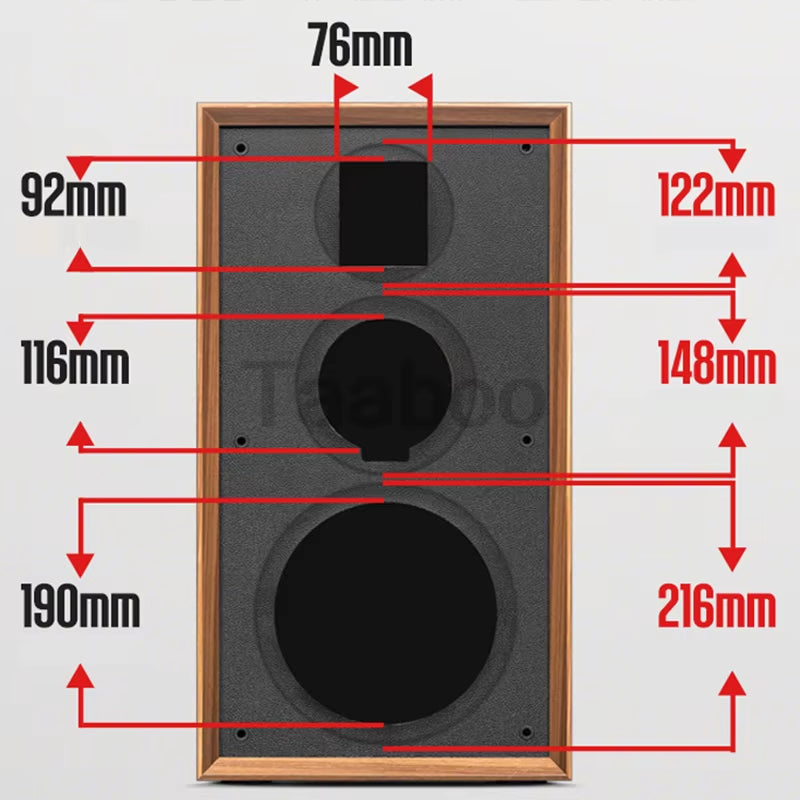 Products​8 Inch Three-Way Labyrinth Speaker Empty Box Bookshelf Speaker Home Speaker DIY Hifi Audio Wooden Handmade Box Passive Speaker -Smartshelf Sales Smartshelf Sales