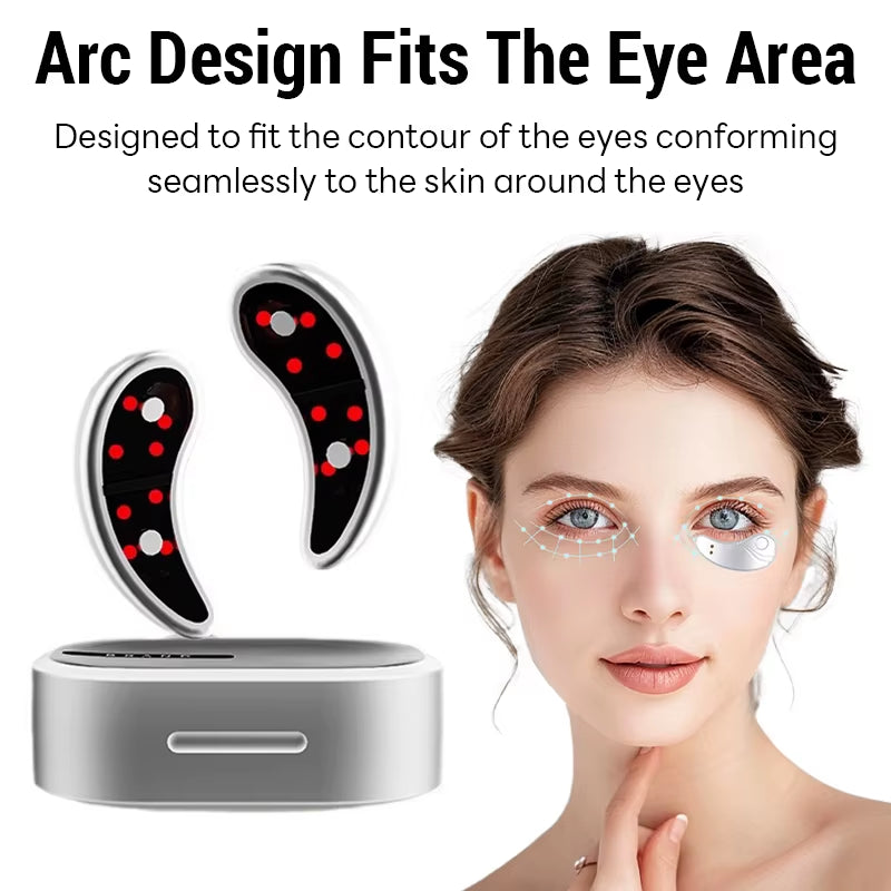 Products​Led Red Light Eye Care Therapy EMS Pulse Micro-Current Device Eye Massager to Relieve Fatigue for Treatment under Eye Wrinkle -Smartshelf Sales Smartshelf Sales