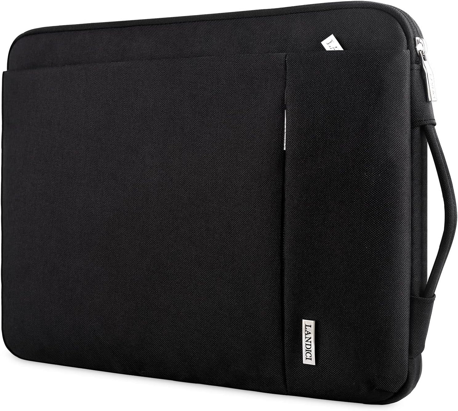 360 Shockproof 11.6in Sleeve in sleek black design, perfect for protecting laptops during travel.
