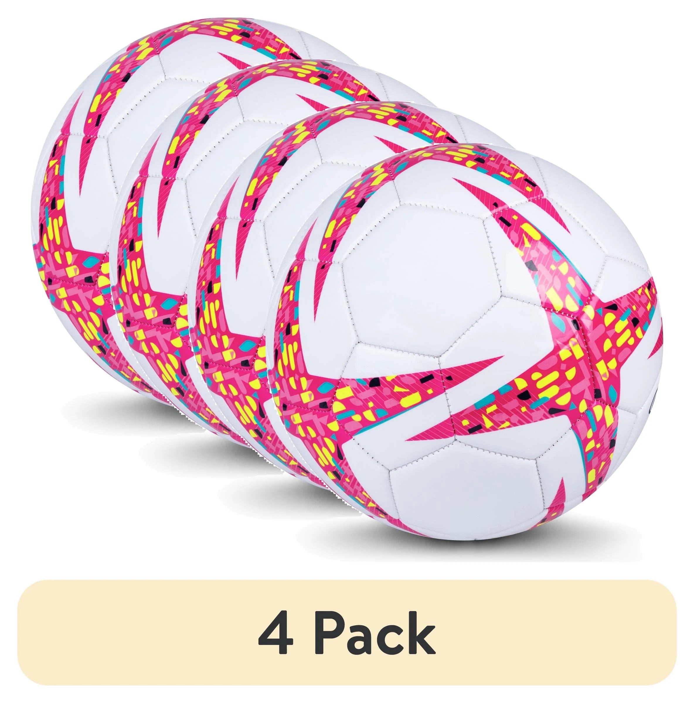 (3 Pack)  6-Inch Mini Size 1 Recreational Soccer Ball, Blue/Orange