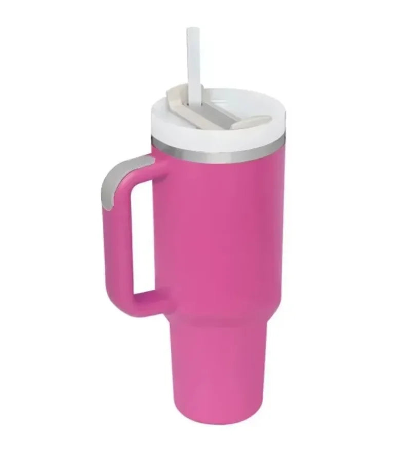 Products​40Oz Insulated Tumbler with Handle Straw Stainless Steel Water Bottle Vacuum Water Cold Warm Thermos Cup Coffee Mug Drinkware -Smartshelf Sales Smartshelf Sales