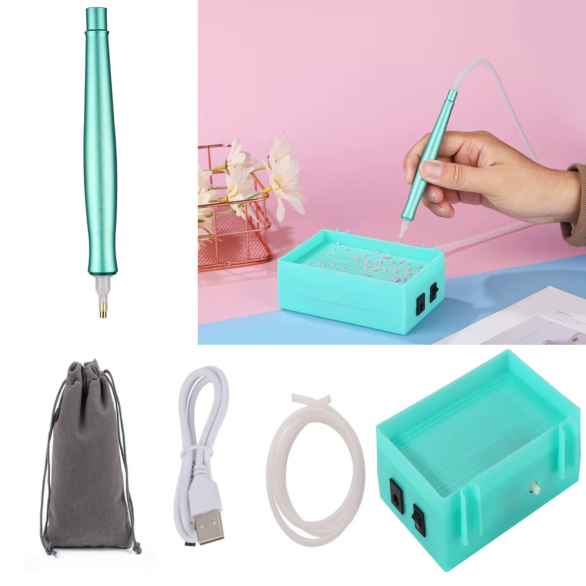 Products​SparklePro Electric Diamond Painting Pen – Long-Lasting Vacuum Tool for Precision Crafting -Smartshelf Sales Smartshelf Sales