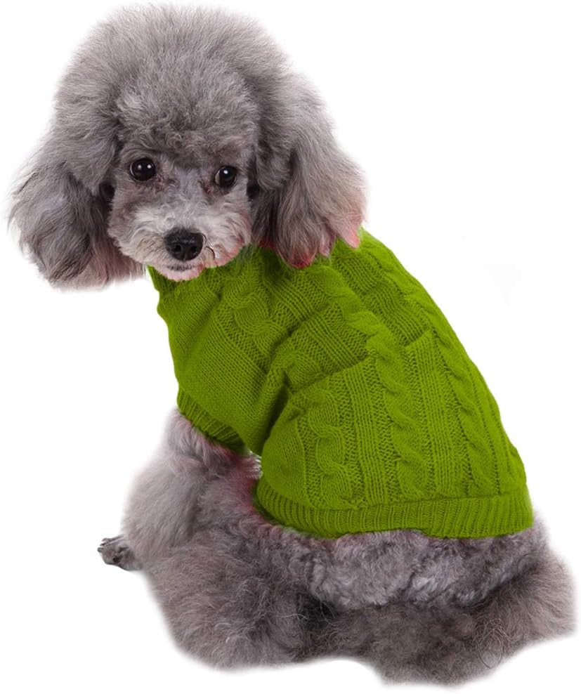 Small Dog Sweaters Knitted Pet Sweater for Winter