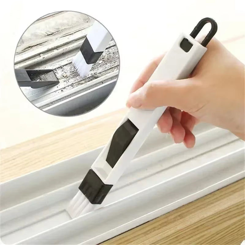 Products​CleanSweep Polished Window Track & Keyboard Brush – Nook & Cranny Dust Shovel for Effortless Cleaning -Smartshelf Sales Smartshelf Sales