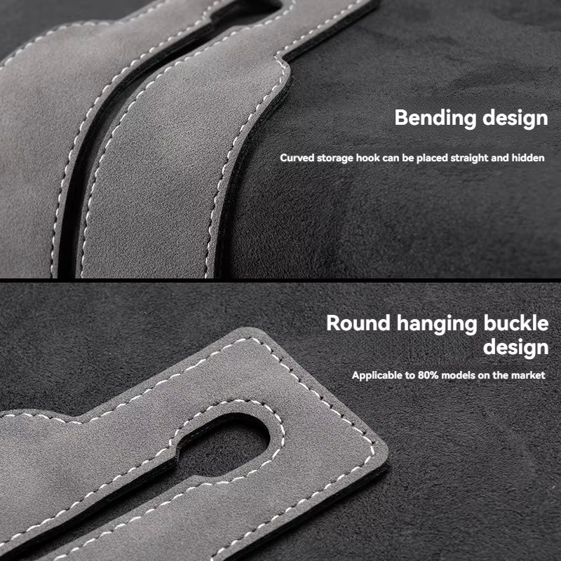 Products​Luxury Suede Double Hook Organizer – Premium Rear Seat Backrest Hook for Changan CS Series & Eado -Smartshelf Sales Smartshelf Sales