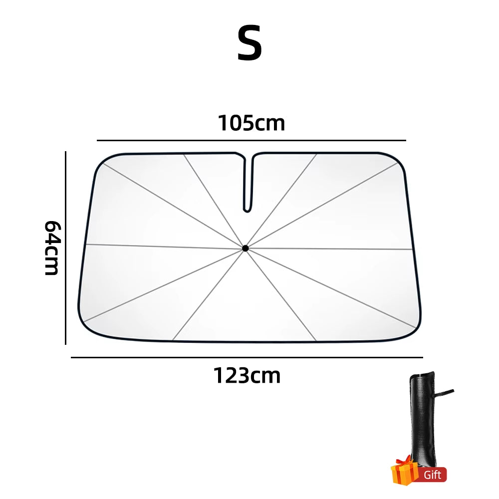 Products​SunShield 360 – Rotatable Umbrella-Style Car Windshield Sunshade with UV & Heat Protection -Smartshelf Sales Smartshelf Sales