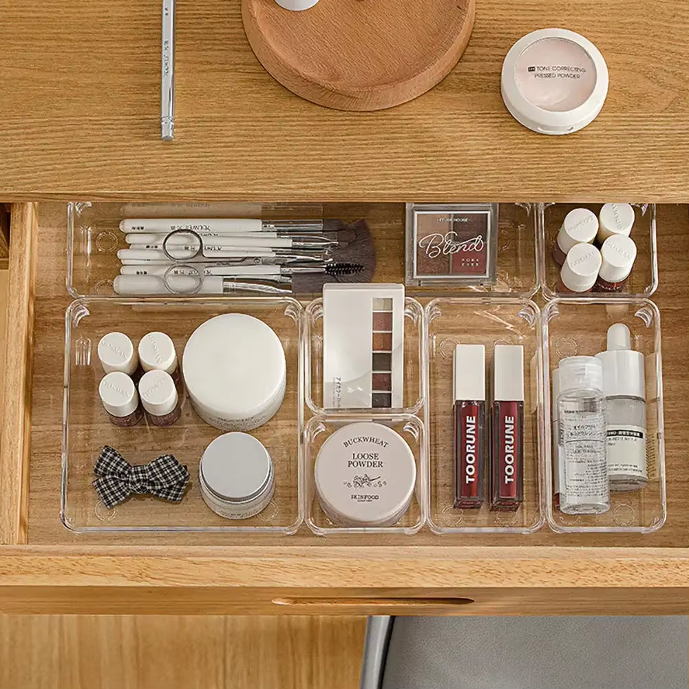 Products​ClearNest Organizer – Transparent Anti-Scratch Drawer Storage Box for Cosmetics, Office & Home -Smartshelf Sales Smartshelf Sales