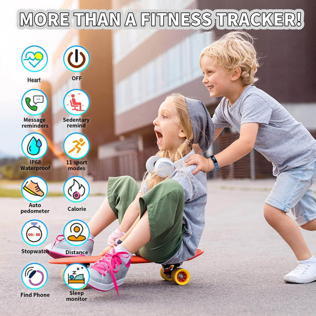 Products​Kids Watch Fitness Tracker, Fitness Watches for Kids, Activity Tracker with Pedometers, Stopwatch, IP68 Waterproof, 11 Sport Modes Smart Watch for Kids Age 6-16 Years Old -Smartshelf Sales Smartshelf Sales