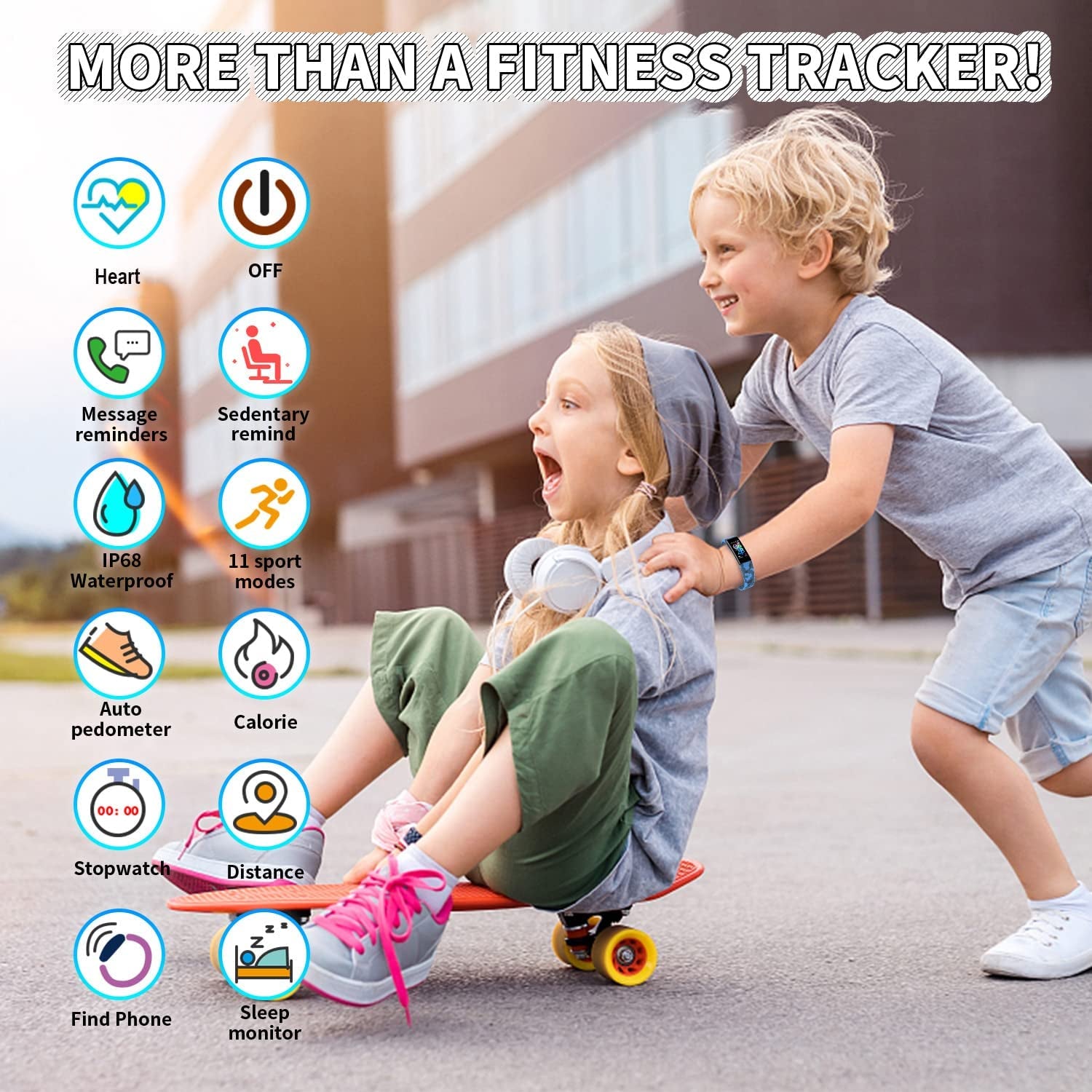 Products​Kids Watch Fitness Tracker, Fitness Watches for Kids, Activity Tracker with Pedometers, Stopwatch, IP68 Waterproof, 11 Sport Modes Smart Watch for Kids Age 6-16 Years Old -Smartshelf Sales Smartshelf Sales