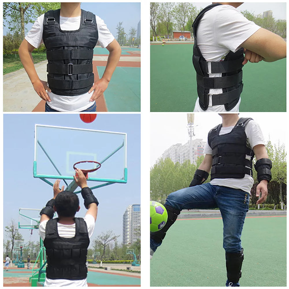 adjustable weighted vest for strength training