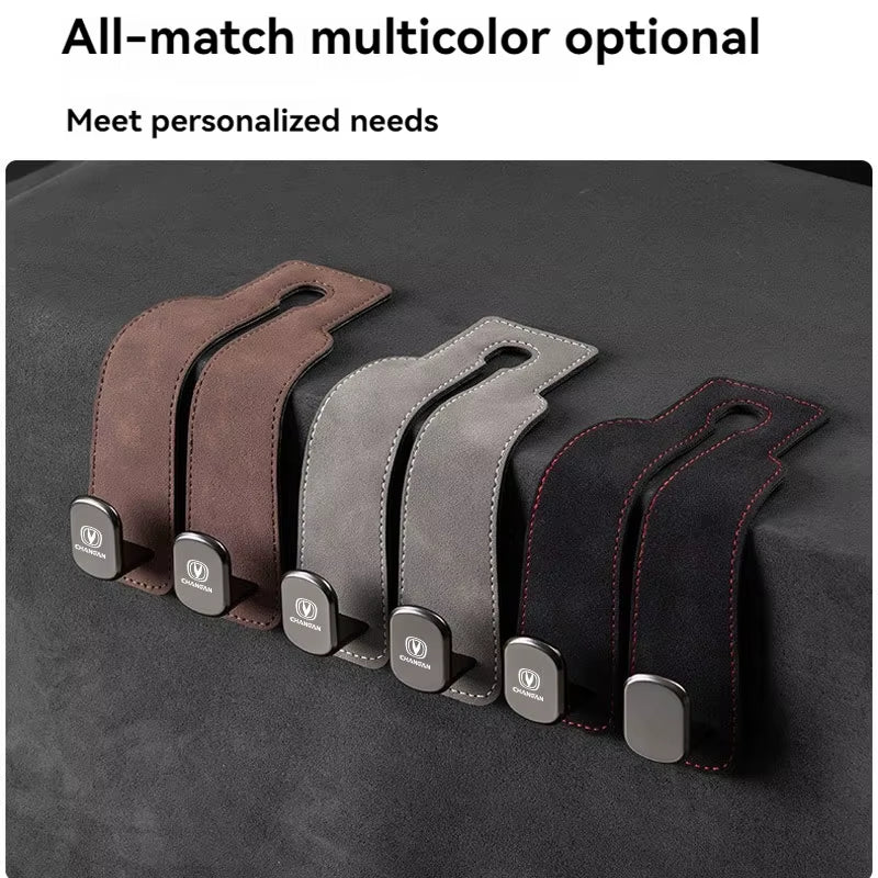 Products​Luxury Suede Double Hook Organizer – Premium Rear Seat Backrest Hook for Changan CS Series & Eado -Smartshelf Sales Smartshelf Sales