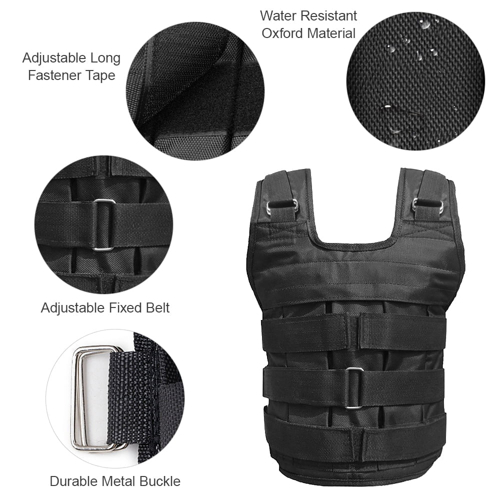 adjustable weighted vest for strength training