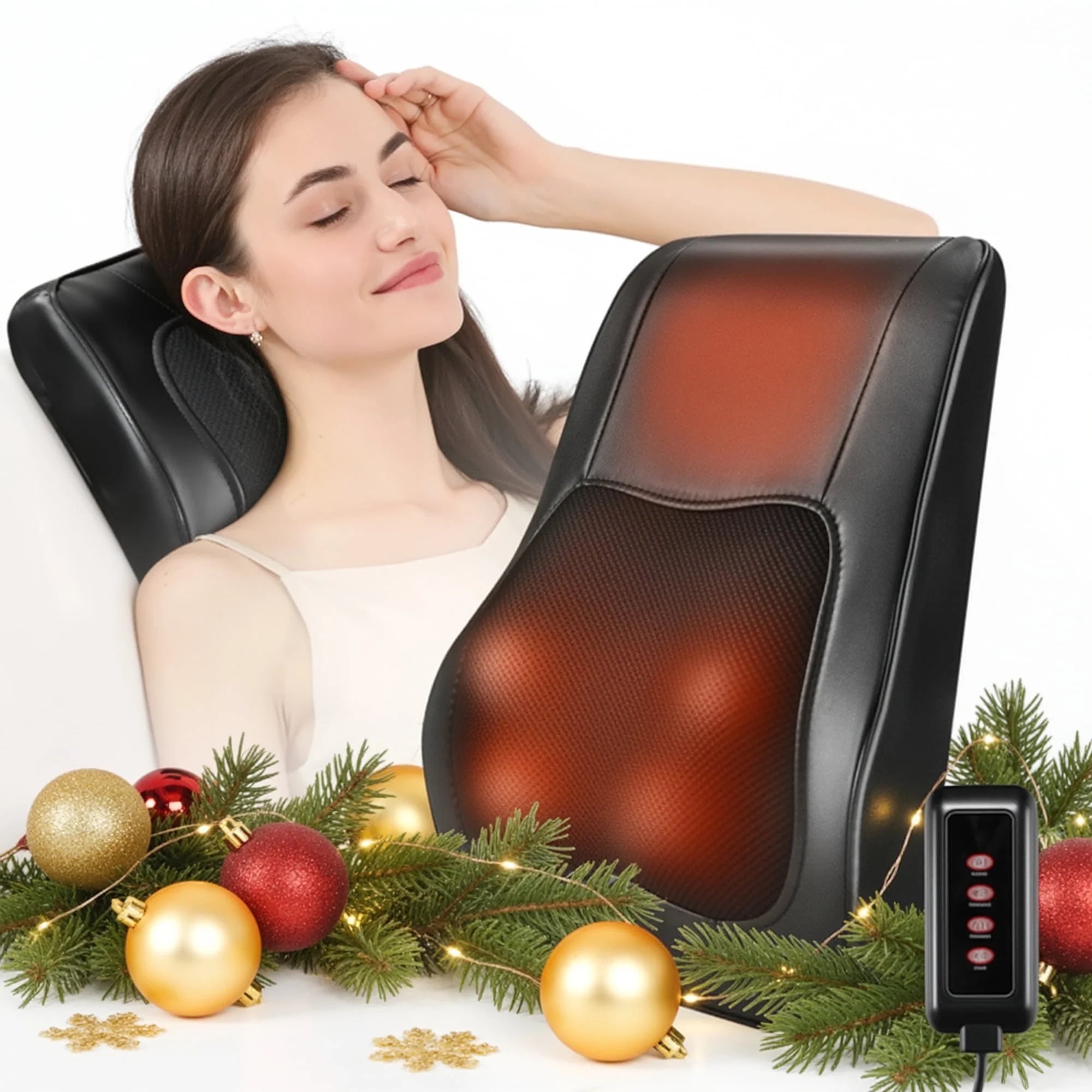 back massager with heat therapy
