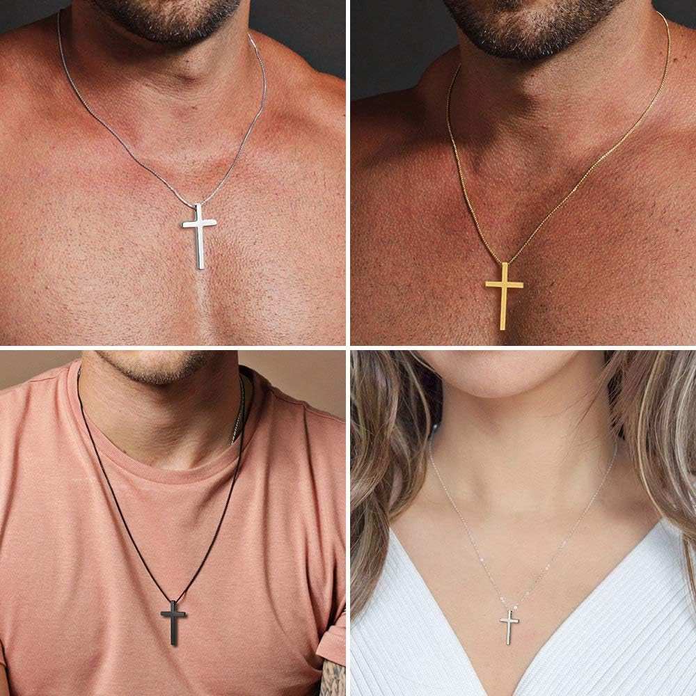 Valentines Gifts for Him - Cross Necklace for Men