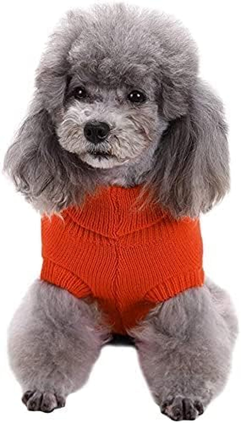 Small Dog Sweaters Knitted Warm Pet Sweater for Winter