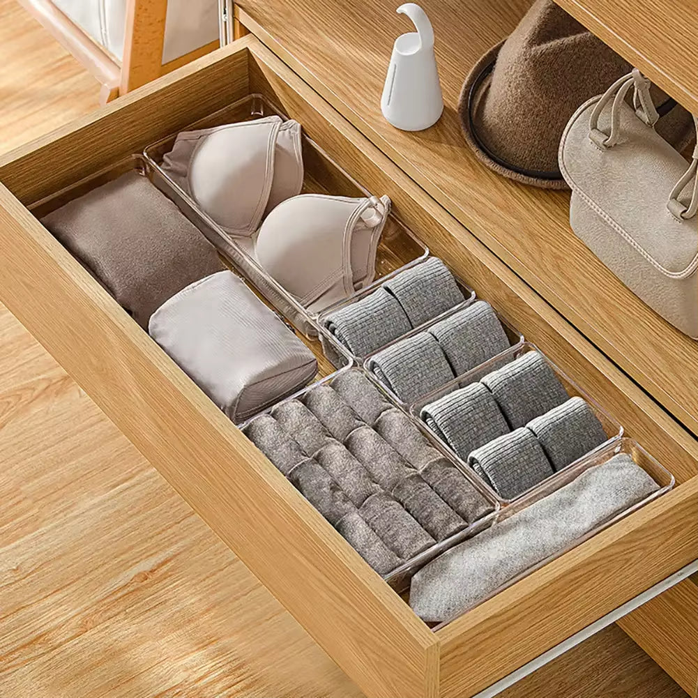 Products​ClearNest Organizer – Transparent Anti-Scratch Drawer Storage Box for Cosmetics, Office & Home -Smartshelf Sales Smartshelf Sales