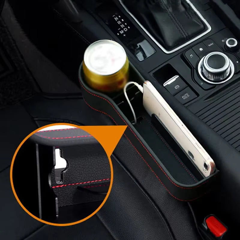 Products​LuxPocket™ Leather Car Seat Gap Organizer – Declutter Your Drive in Style -Smartshelf Sales Smartshelf Sales