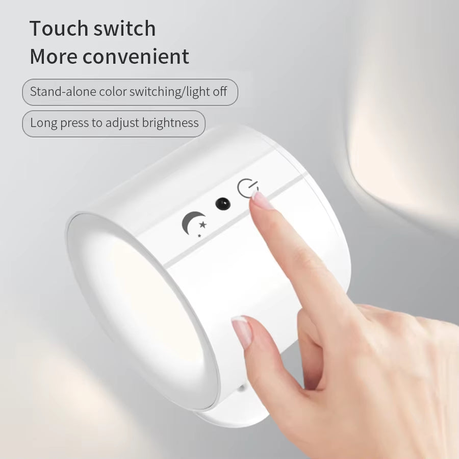 Products​GlowFlex Touch Wall Lamp – Dual Head LED Light with Remote, 360° Rotation & USB Rechargeable Design -Smartshelf Sales Smartshelf Sales