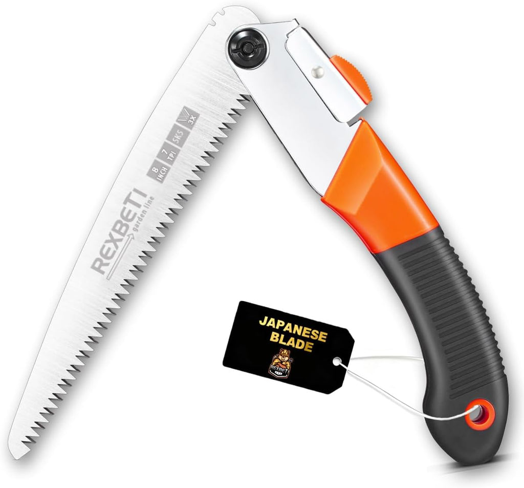 Products​Folding Saw, Compact Design 8 Inch Blade Hand Saw for Wood Camping, Dry Wood Pruning Saw with Hard Teeth, Quality SK-5 Steel -Smartshelf Sales Smartshelf Sales