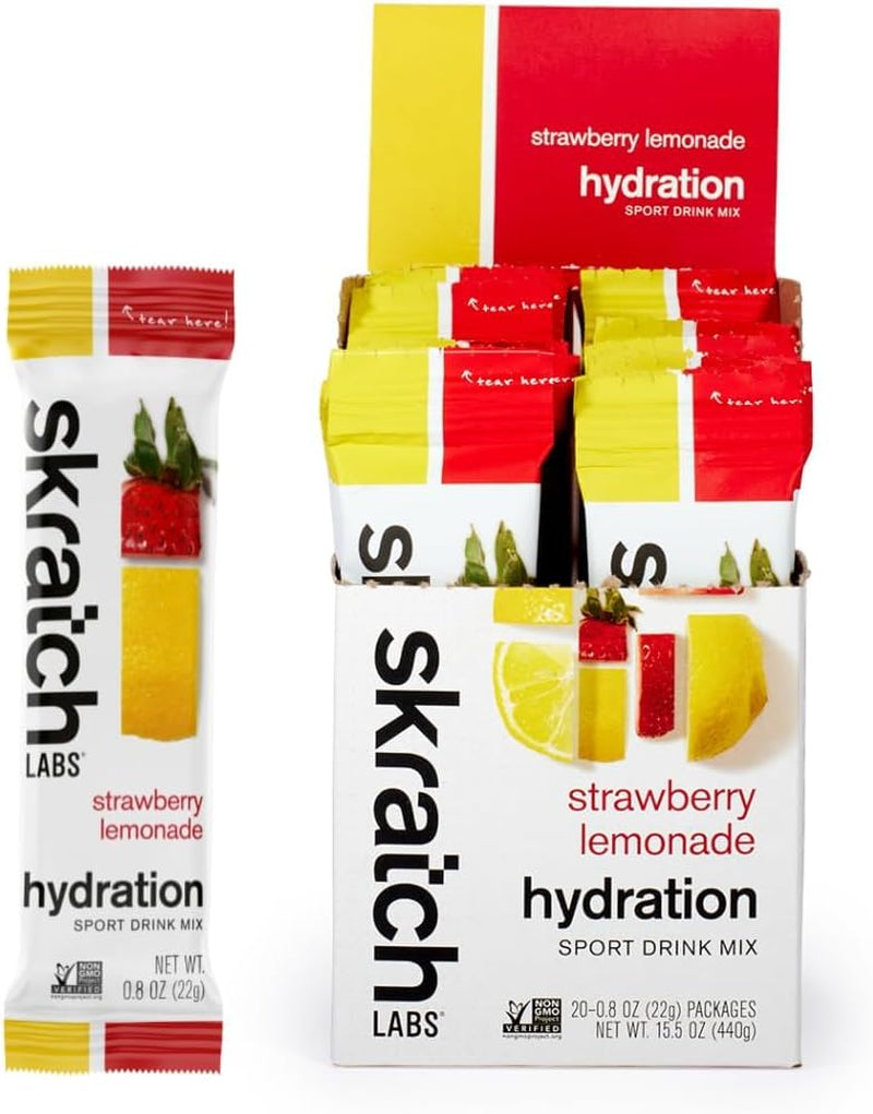 Hydration Packets Strawberry Lemonade 20Ct Electrolyte