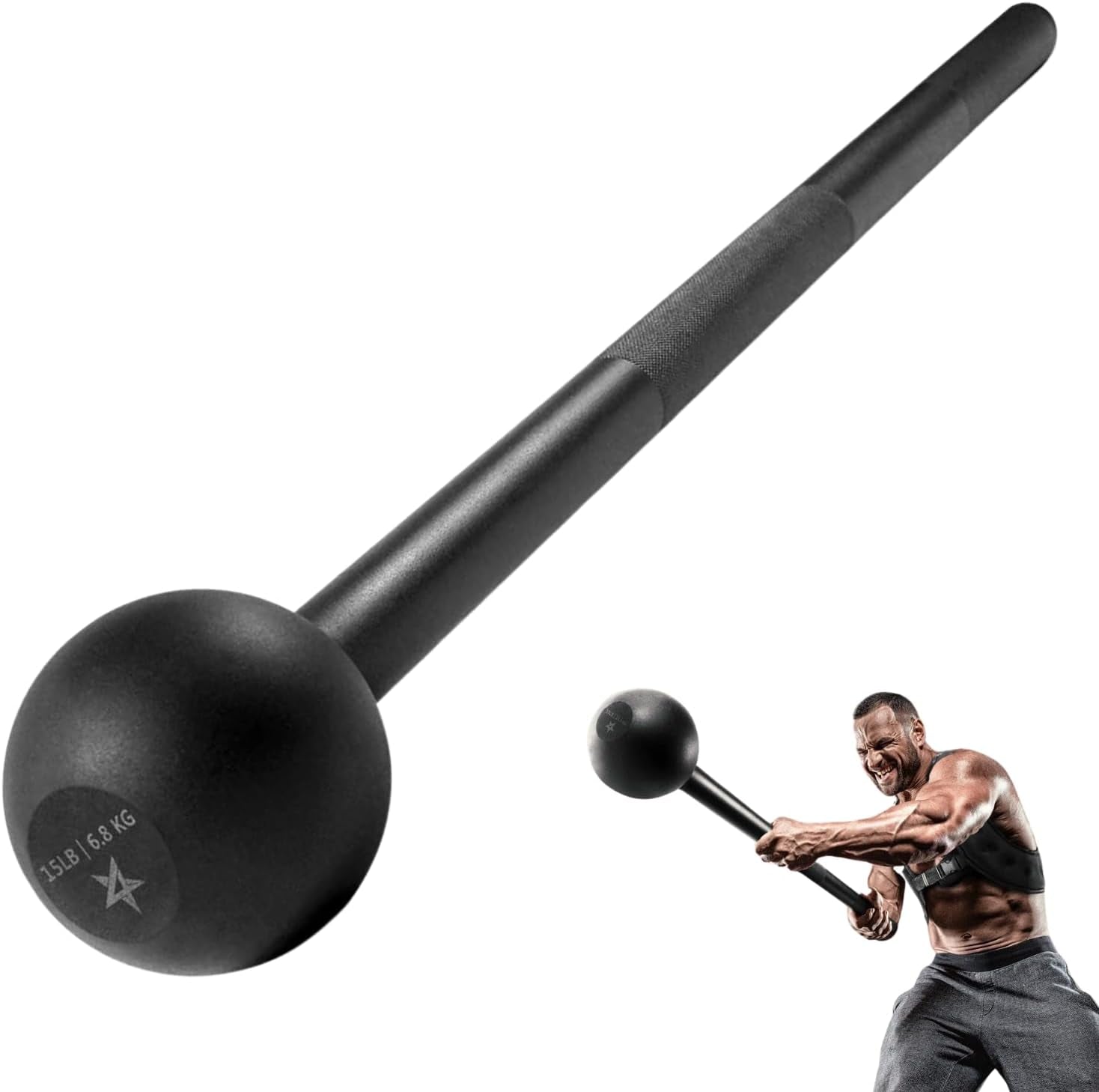 Products​Steel Mace Bell for Strength Training, Support Full Body, Muscles, Shoulder, Grips & Forearms Workouts, Stretching 5, 7, 10, 15, 20, 25, 30 LB for Woman & Man -Smartshelf Sales Smartshelf Sales