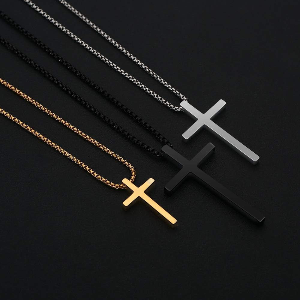Valentines Gifts for Him - Cross Necklace for Men