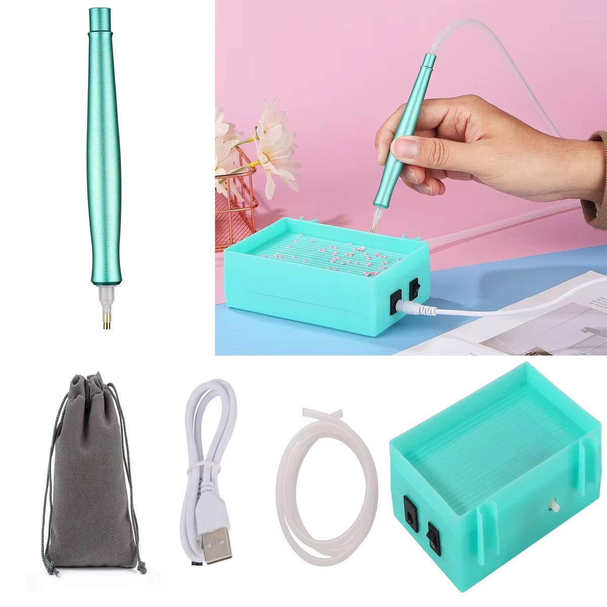 Products​SparklePro Electric Diamond Painting Pen – Long-Lasting Vacuum Tool for Precision Crafting -Smartshelf Sales Smartshelf Sales