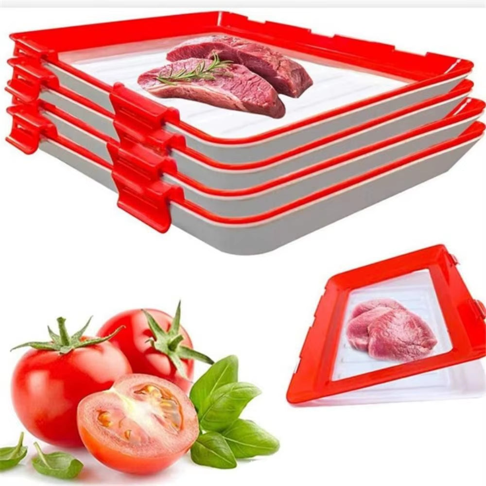 Products​FreshPrep Reusable Meal Prep Tray – Stackable BPA-Free Food Storage Containers for Easy Preservation -Smartshelf Sales Smartshelf Sales