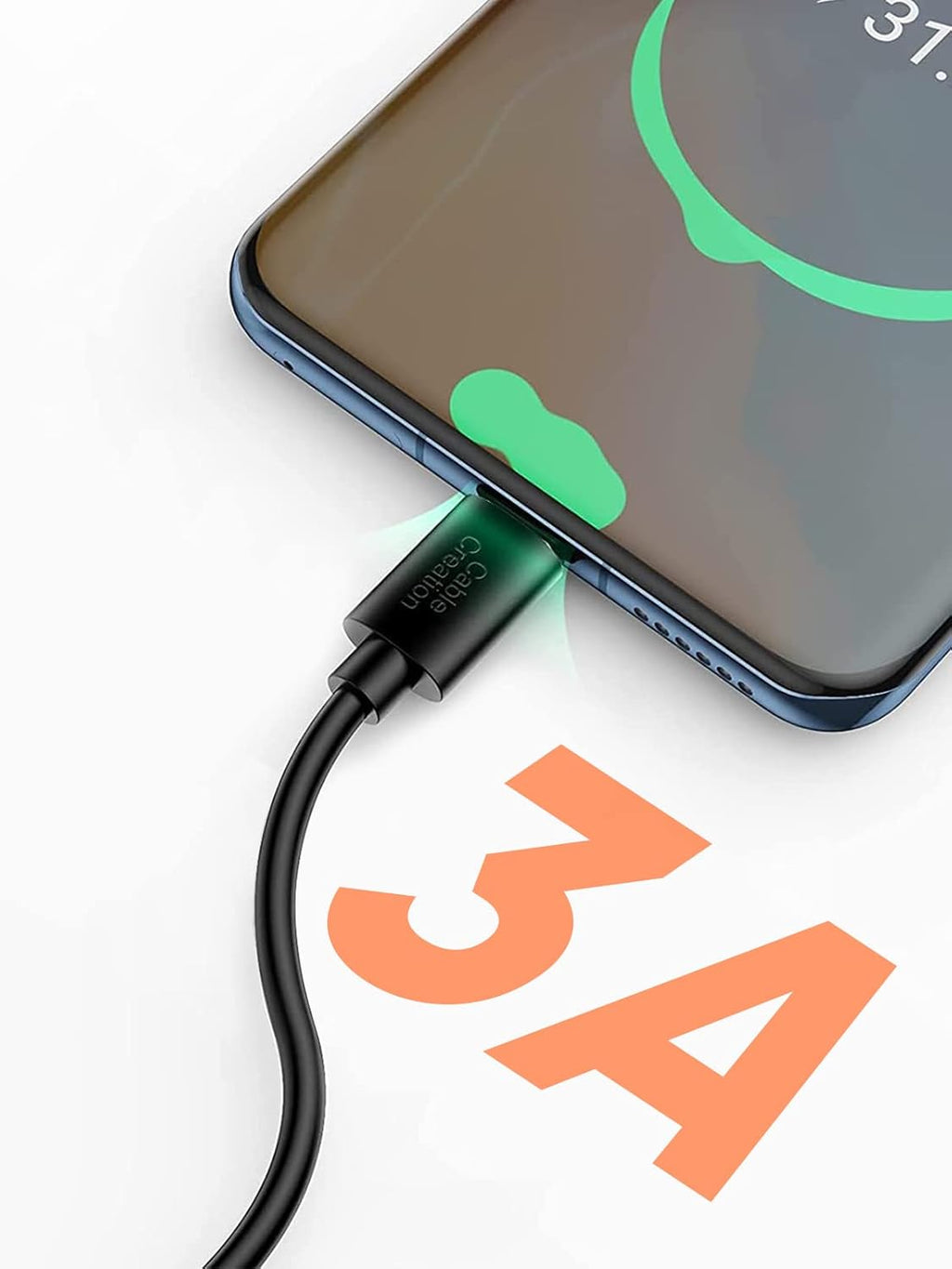 USB C to USB Cable 6 Inch Fast Charging 3A 480Mbps