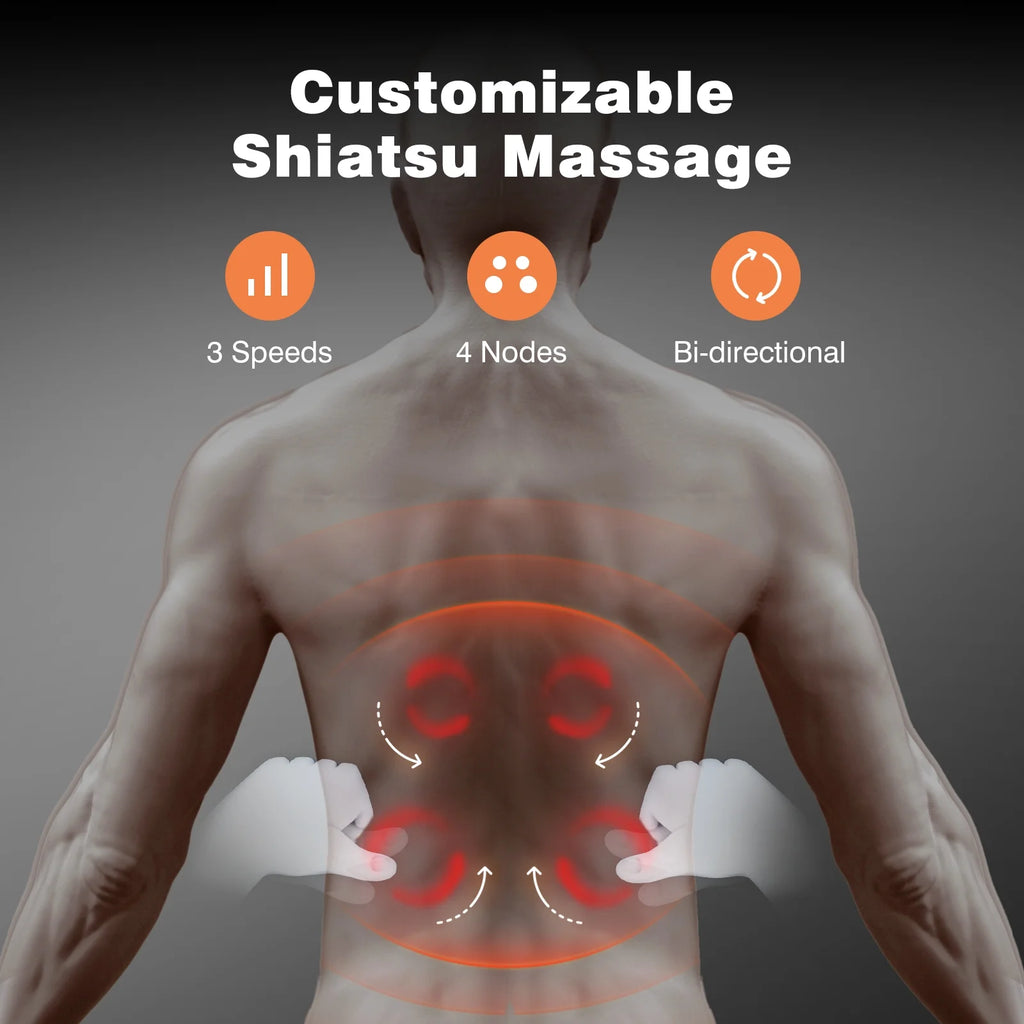 back massager with heat therapy