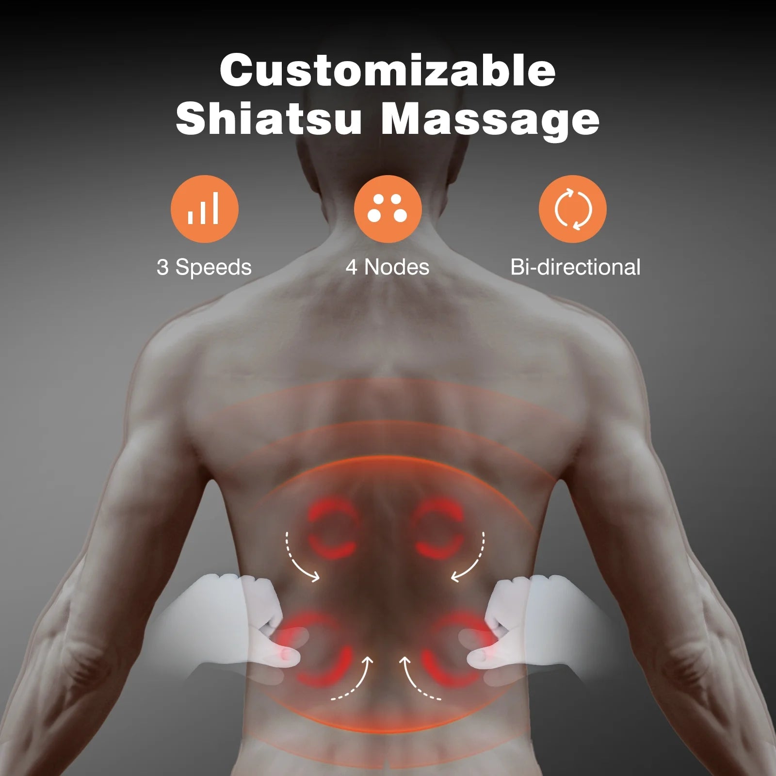 back massager with heat therapy