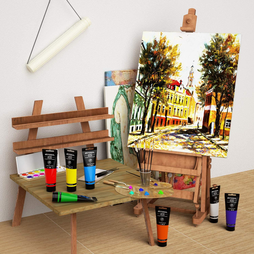 Products​Acrylic Paint Titanium White Tubes(120Ml, 4.1 Oz) Non Toxic Non Fading,Rich Pigments for Painters, Adults & Kids, Ideal for Canvas Wood Clay Fabric Ceramic Craft Supplies (Titanium White) -Smartshelf Sales Smartshelf Sales