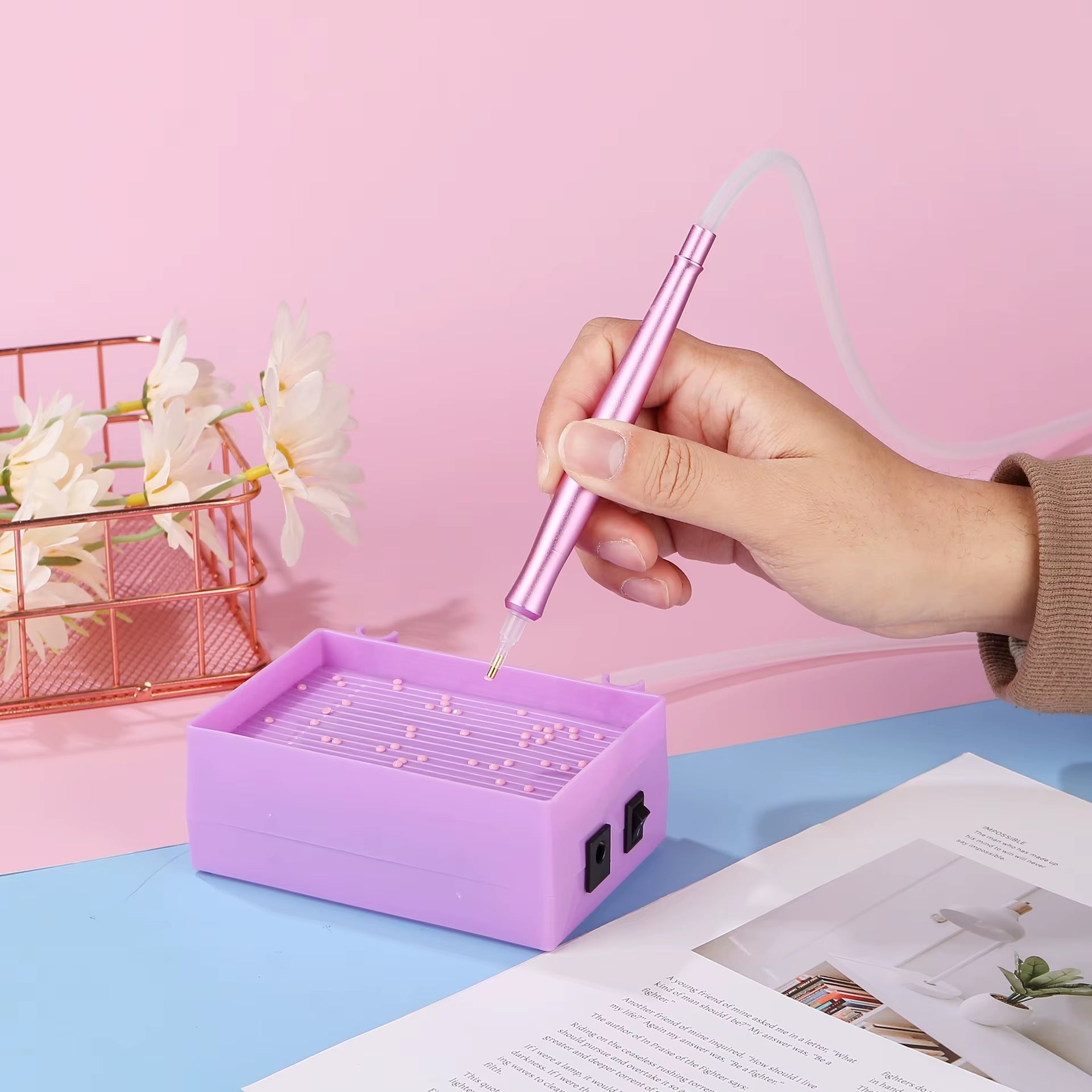 Products​SparklePro Electric Diamond Painting Pen – Long-Lasting Vacuum Tool for Precision Crafting -Smartshelf Sales Smartshelf Sales