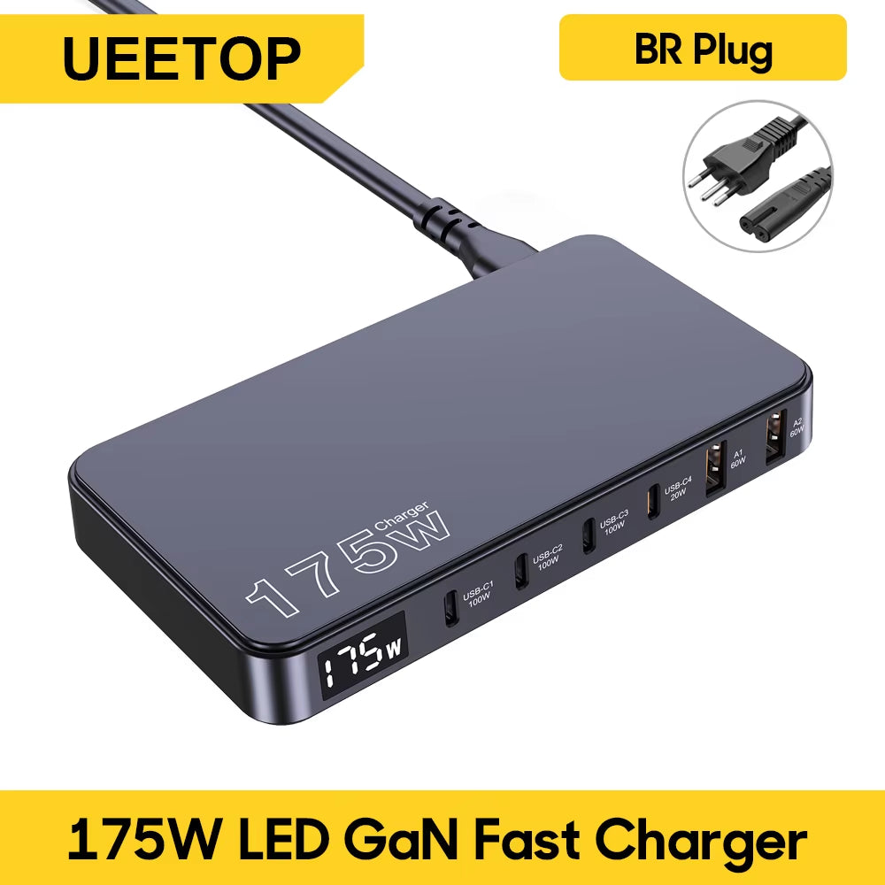 175W USB C charger with LED display