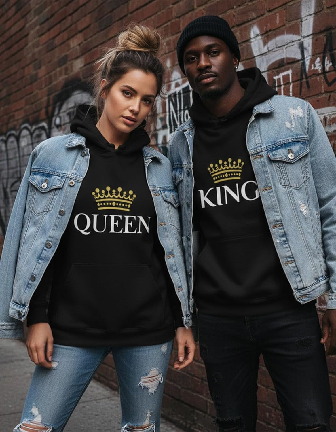 His and Hers Matching Valentines Day Hoodies
