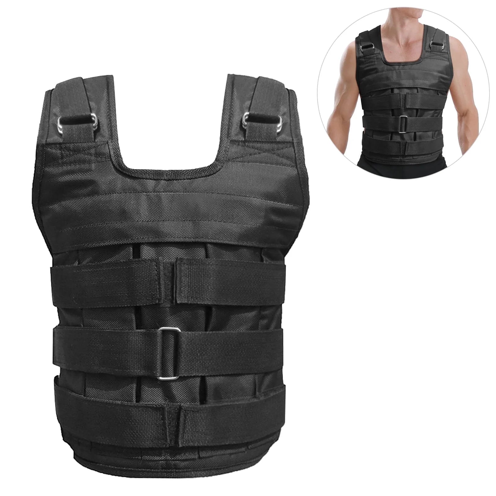 adjustable weighted vest for strength training