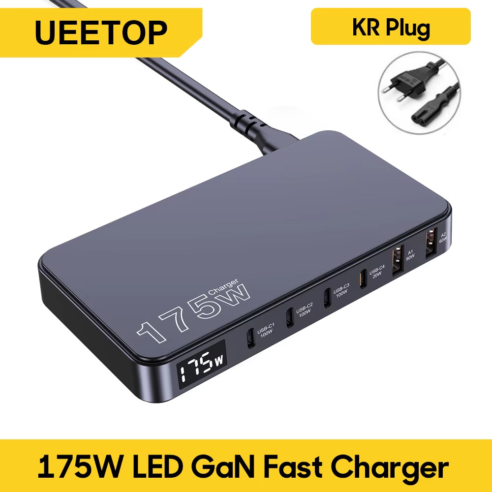 175W USB C charger with LED display
