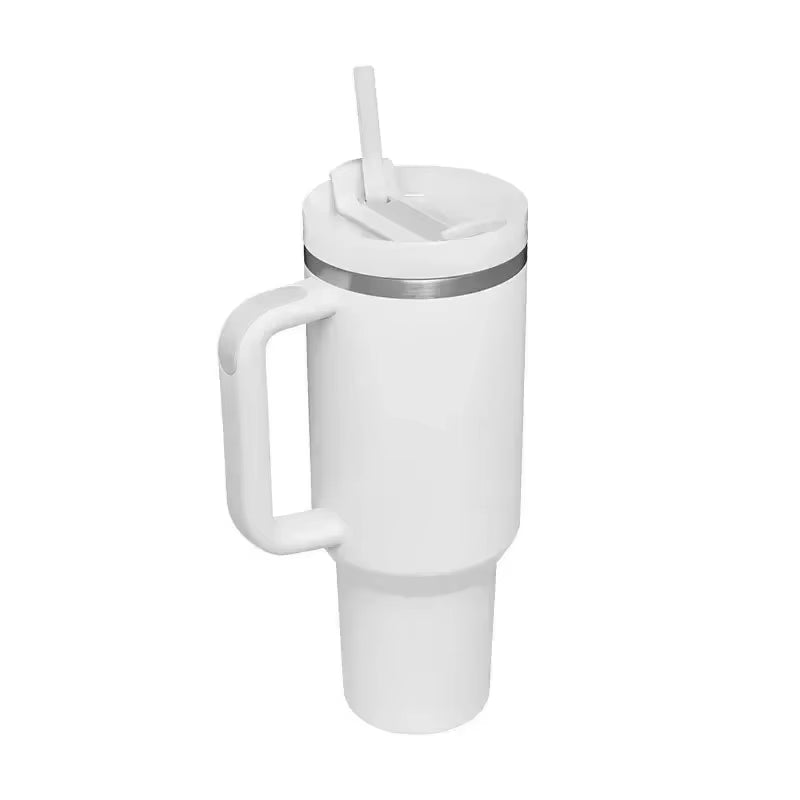Products​40Oz Insulated Tumbler with Handle Straw Stainless Steel Water Bottle Vacuum Water Cold Warm Thermos Cup Coffee Mug Drinkware -Smartshelf Sales Smartshelf Sales