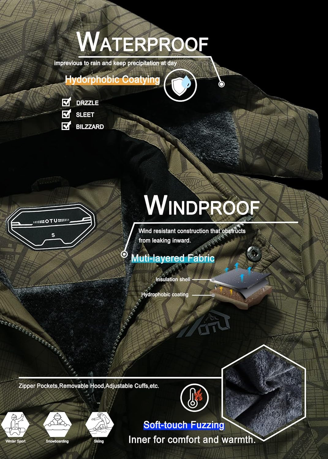 Products​Men's Waterproof Ski Coat -Smartshelf Sales Smartshelf Sales