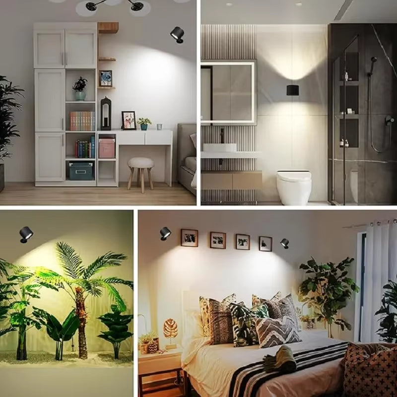 Products​GlowFlex Touch Wall Lamp – Dual Head LED Light with Remote, 360° Rotation & USB Rechargeable Design -Smartshelf Sales Smartshelf Sales