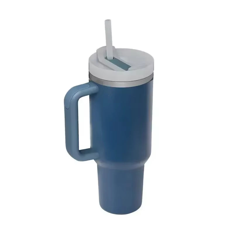 Products​40Oz Insulated Tumbler with Handle Straw Stainless Steel Water Bottle Vacuum Water Cold Warm Thermos Cup Coffee Mug Drinkware -Smartshelf Sales Smartshelf Sales