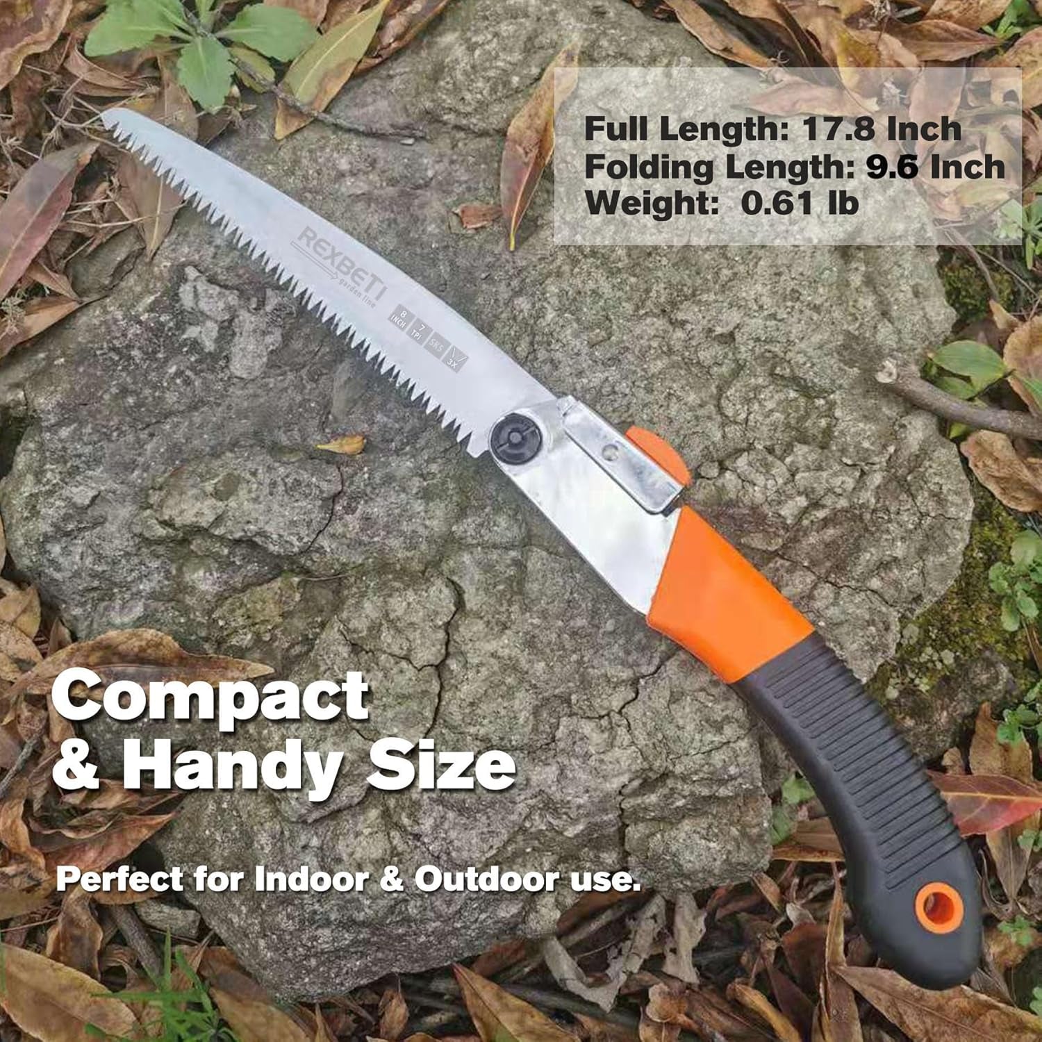 Products​Folding Saw, Compact Design 8 Inch Blade Hand Saw for Wood Camping, Dry Wood Pruning Saw with Hard Teeth, Quality SK-5 Steel -Smartshelf Sales Smartshelf Sales