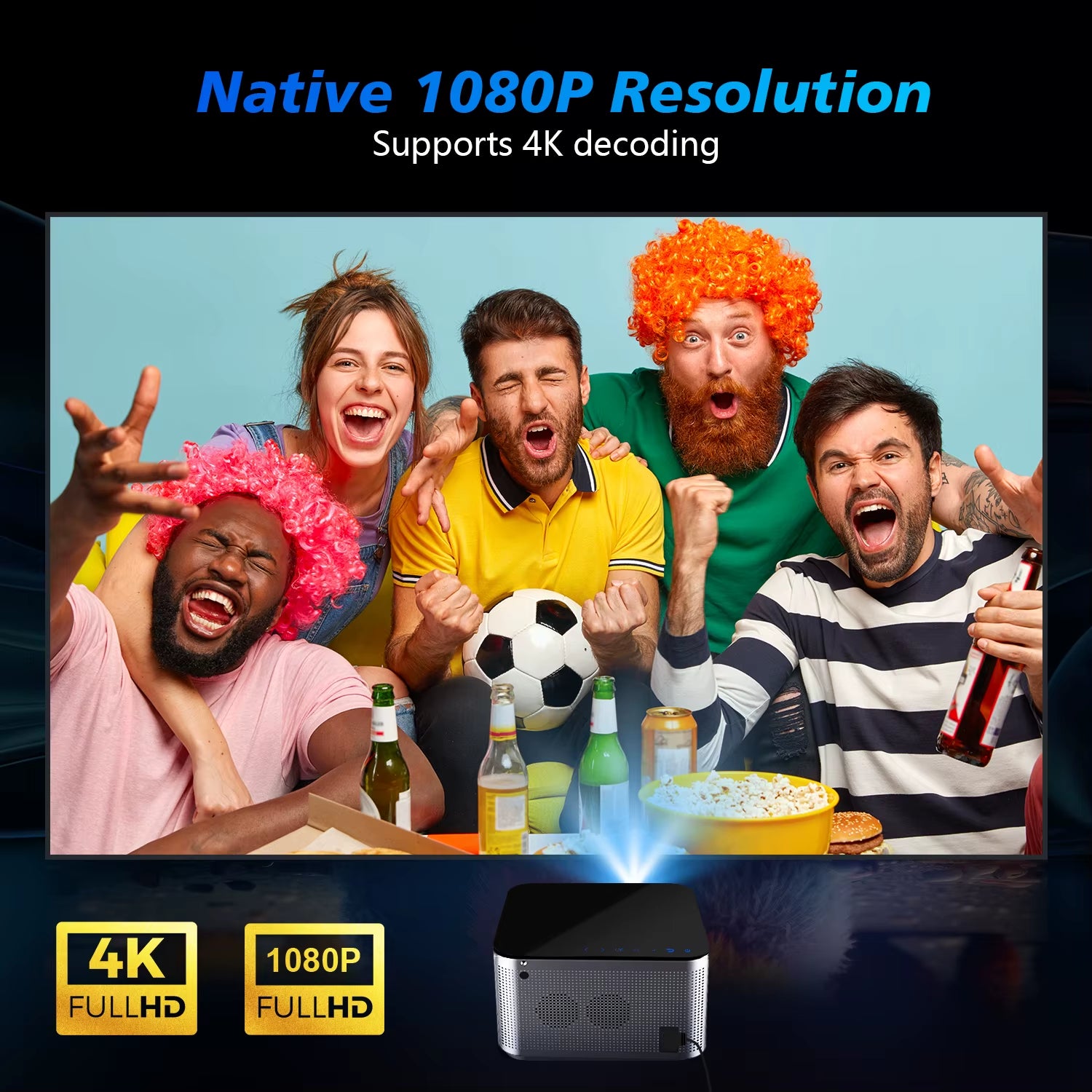 Products​Android 11 4K Smart Projector 580ANSI 1920*1080P Full HD Wifi6 BT5.0 Allwinner H713 Voice Control Home Cinema Theater -Smartshelf Sales Smartshelf Sales